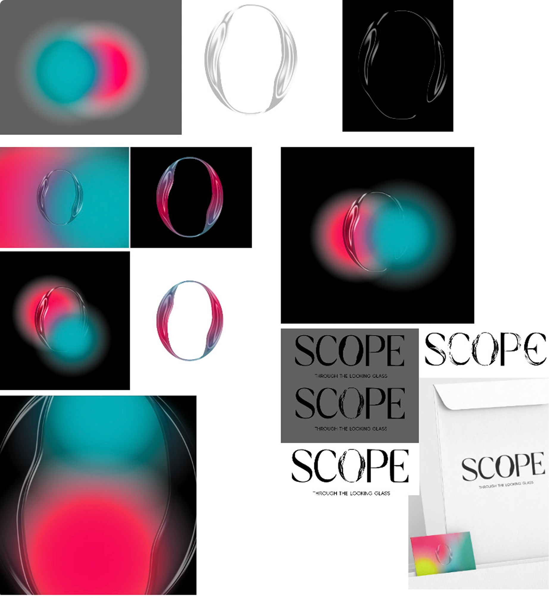 Third creative direction, eclipse forms and looking glass